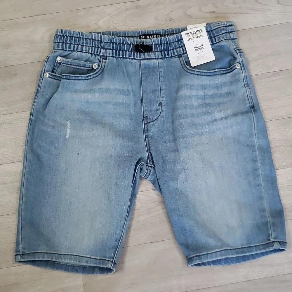 NWT Boys Signature Levi's GOLD Pull-On Shorts Sz XL